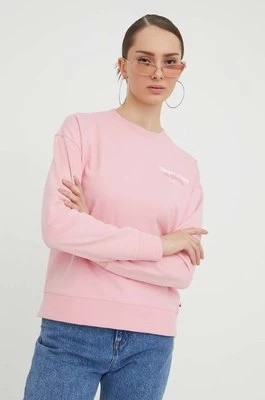 Zdjęcie produktu Tommy Jeans bluza damska kolor różowy z nadrukiem DW0DW17336