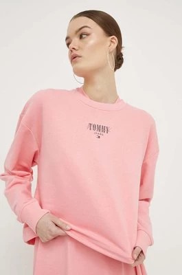Zdjęcie produktu Tommy Jeans bluza damska kolor różowy z nadrukiem DW0DW17796