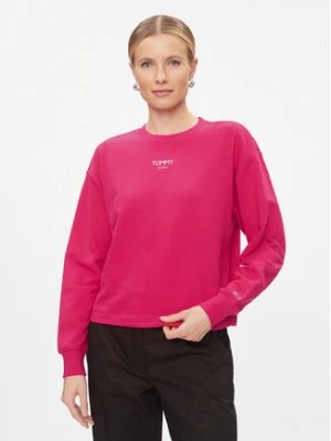 Zdjęcie produktu Tommy Jeans Bluza Ess Logo DW0DW16393 Różowy Cropped Fit