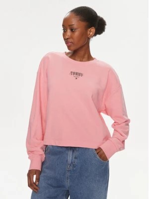 Zdjęcie produktu Tommy Jeans Bluza Essential Logo DW0DW17796 Różowy Relaxed Fit