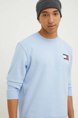 Zdjęcie produktu Tommy Jeans bluza męska kolor niebieski z nadrukiem DM0DM18913