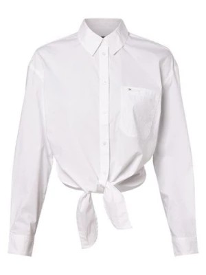 Zdjęcie produktu Tommy Jeans Bluzka damska Kobiety Bawełna biały jednolity,