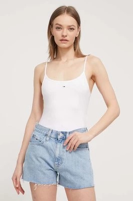 Zdjęcie produktu Tommy Jeans body damskie kolor biały DW0DW17993