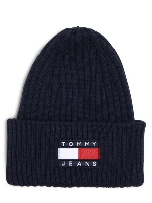 Zdjęcie produktu Tommy Jeans Czapka męska Mężczyźni Bawełna niebieski jednolity,