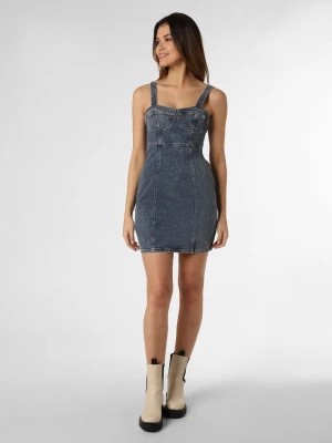 Zdjęcie produktu Tommy Jeans Damska sukienka jeansowa Kobiety Jeansy niebieski jednolity,