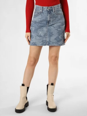 Zdjęcie produktu Tommy Jeans Dżinsowa spódnica damska Kobiety Bawełna niebieski wzorzysty,