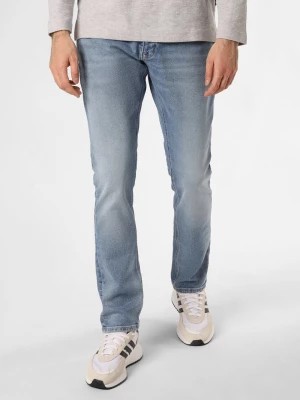 Zdjęcie produktu Tommy Jeans Dżinsy - Scanton Mężczyźni Slim Fit Bawełna niebieski jednolity,