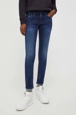 Zdjęcie produktu Tommy Jeans jeansy damskie kolor granatowy DW0DW17489