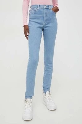 Zdjęcie produktu Tommy Jeans jeansy Sylvia damskie kolor niebieski DW0DW17110