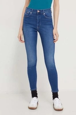 Zdjęcie produktu Tommy Jeans jeansy Sylvia damskie kolor niebieski DW0DW17592