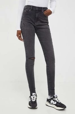 Zdjęcie produktu Tommy Jeans jeansy Sylvia damskie kolor szary DW0DW17169