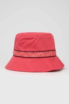 Zdjęcie produktu Tommy Jeans kapelusz bawełniany kolor różowy bawełniany