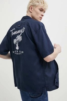 Zdjęcie produktu Tommy Jeans koszula męska kolor granatowy relaxed DM0DM18945