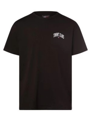 Zdjęcie produktu Tommy Jeans Koszulka męska Mężczyźni Bawełna czarny jednolity,