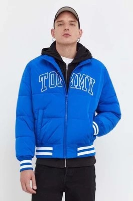 Zdjęcie produktu Tommy Jeans kurtka bomber męski kolor niebieski przejściowa