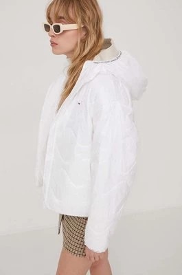 Zdjęcie produktu Tommy Jeans kurtka damska kolor biały przejściowa DW0DW17242