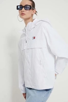 Zdjęcie produktu Tommy Jeans kurtka damska kolor biały przejściowa DW0DW17747