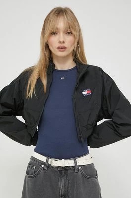 Zdjęcie produktu Tommy Jeans kurtka damska kolor czarny przejściowa