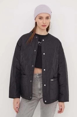Zdjęcie produktu Tommy Jeans kurtka damska kolor czarny przejściowa oversize DW0DW17235