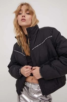 Zdjęcie produktu Tommy Jeans kurtka damska kolor czarny zimowa oversize DW0DW17238