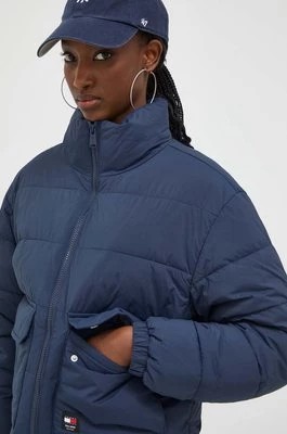 Zdjęcie produktu Tommy Jeans kurtka damska kolor granatowy zimowa oversize DW0DW17435