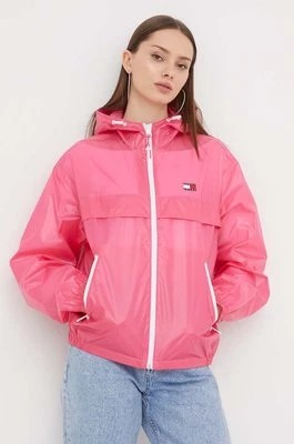 Zdjęcie produktu Tommy Jeans kurtka damska kolor różowy przejściowa DW0DW17229