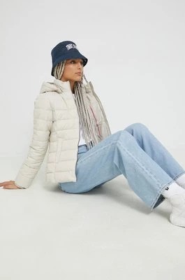Zdjęcie produktu Tommy Jeans kurtka DW0DW13741.9BYY damska kolor beżowy zimowa DW0DW13741