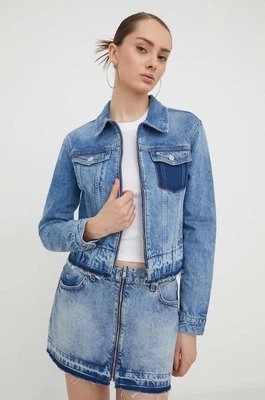 Zdjęcie produktu Tommy Jeans kurtka jeansowa damska kolor niebieski przejściowa DW0DW16989