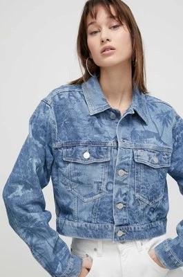 Zdjęcie produktu Tommy Jeans kurtka jeansowa damska kolor niebieski przejściowa DW0DW17664