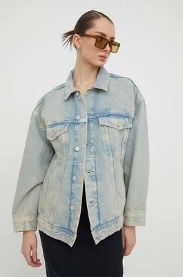 Zdjęcie produktu Tommy Jeans kurtka jeansowa damska kolor niebieski przejściowa oversize DW0DW16995