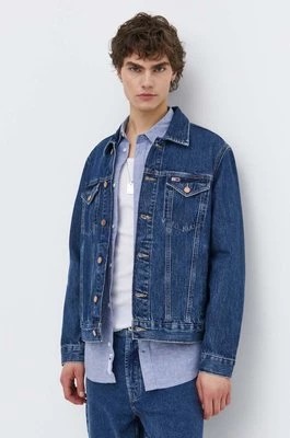 Zdjęcie produktu Tommy Jeans kurtka jeansowa męska kolor granatowy przejściowa DM0DM18782