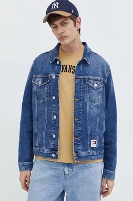 Zdjęcie produktu Tommy Jeans kurtka jeansowa męska kolor niebieski przejściowa DM0DM18242