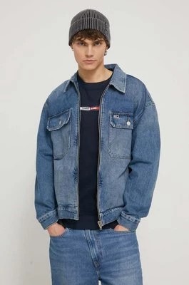 Zdjęcie produktu Tommy Jeans kurtka jeansowa męska kolor niebieski przejściowa oversize DM0DM18777