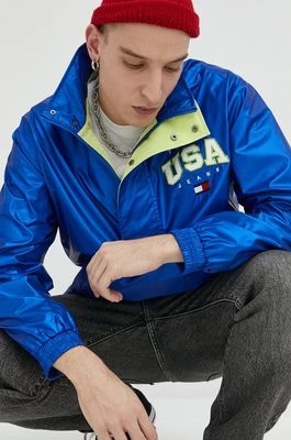 Zdjęcie produktu Tommy Jeans kurtka męska kolor niebieski przejściowa oversize