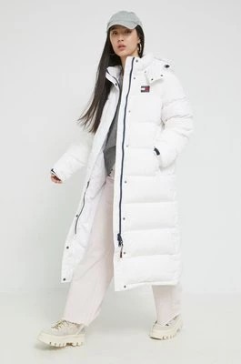 Zdjęcie produktu Tommy Jeans kurtka puchowa damska kolor biały zimowa DW0DW14287
