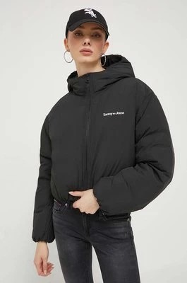 Zdjęcie produktu Tommy Jeans kurtka puchowa damska kolor czarny zimowa