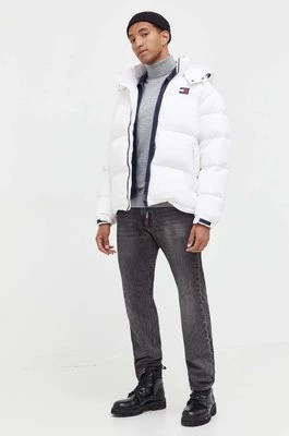 Zdjęcie produktu Tommy Jeans kurtka puchowa męska kolor biały zimowa