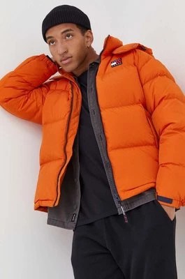 Zdjęcie produktu Tommy Jeans kurtka puchowa męska kolor pomarańczowy zimowa
