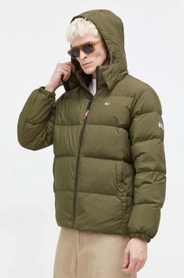 Zdjęcie produktu Tommy Jeans kurtka puchowa męska kolor zielony zimowa