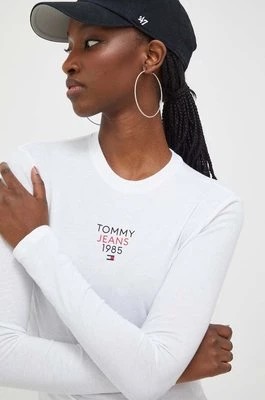 Zdjęcie produktu Tommy Jeans longsleeve damski kolor biały DW0DW17358