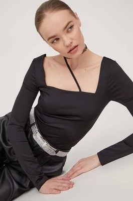 Zdjęcie produktu Tommy Jeans longsleeve damski kolor czarny DW0DW17401