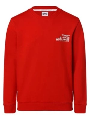 Zdjęcie produktu Tommy Jeans Męska bluza nierozpinana Mężczyźni Bawełna czerwony jednolity,