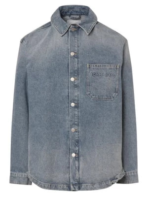 Zdjęcie produktu Tommy Jeans Męska koszula jeansowa Mężczyźni Comfort Fit Bawełna niebieski jednolity,
