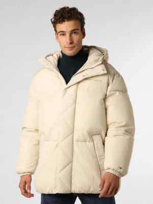 Zdjęcie produktu Tommy Jeans Męska kurtka pikowana Mężczyźni beżowy jednolity,