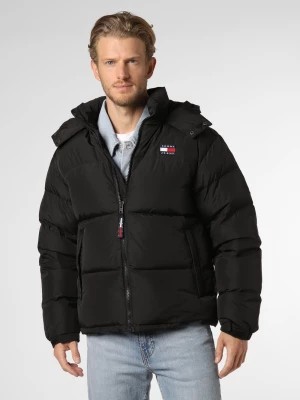Zdjęcie produktu Tommy Jeans Męska kurtka puchowa Mężczyźni Sztuczne włókno czarny jednolity,