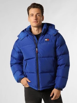 Zdjęcie produktu Tommy Jeans Męska kurtka puchowa Mężczyźni Sztuczne włókno niebieski jednolity,
