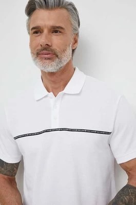 Zdjęcie produktu Tommy Jeans polo bawełniane kolor biały z nadrukiem DM0DM18926