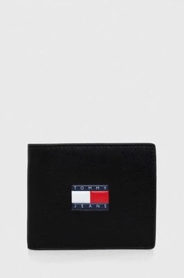 Zdjęcie produktu Tommy Jeans portfel skórzany męski kolor czarny AM0AM12086