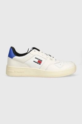 Zdjęcie produktu Tommy Jeans sneakersy skórzane TJM BASKET COLOR kolor biały EM0EM01255