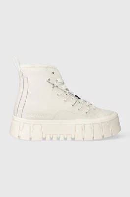 Zdjęcie produktu Tommy Jeans sneakersy skórzane TJW VULC PLATFORM MC WL kolor biały EN0EN02394